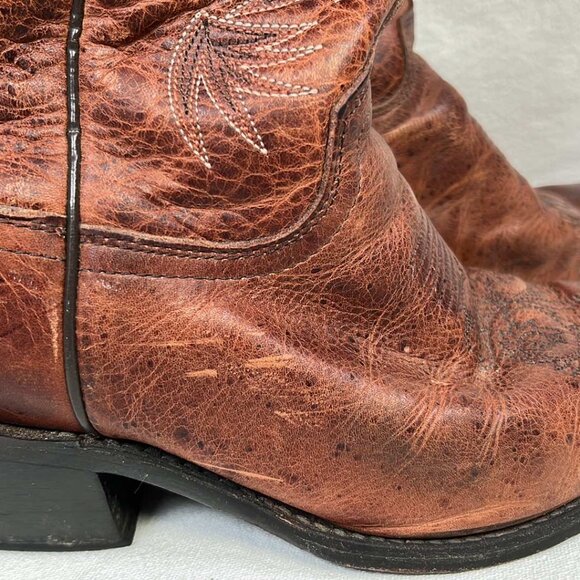 Justin L4333 Cowgirl Boots Tall Brown Pointed Toes SZ 9C Cowgirl Rodeowear Hors - Picture 8 of 16